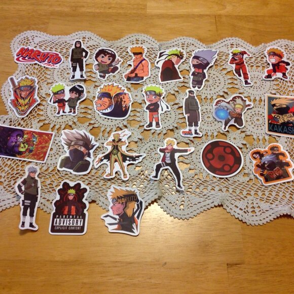 Anime stickers, Naruto, for locker, computer, notebook, crafts, scrapbooks - Picture 1 of 5